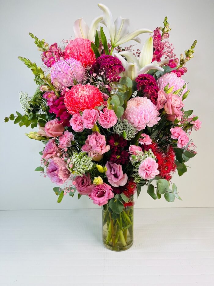 pastel colour flower arrangement
